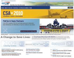 FMCSA has created a comprehensive website (http://csa2010.fmcsa.dot.gov) that offers a wealth of resources to motor carriers, including PowerPoint presentations, links to webinars and a searchable database of frequently asked questions.