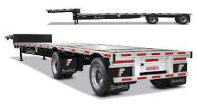 Fontaine Trailer’s Revolution Hybrid Dropdeck is a 48-foot-by-102-inch dropdeck platform trailer that weighs only 9,300 pounds.