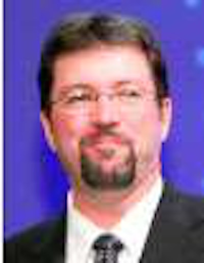 Accepting the grand prizes for TCA’s National Fleet Safety Awards were, from left, Tom Witt, president-Roehl flatbed & specialized, Roehl Transport; and Wendell Erb, general manager, Erb International.