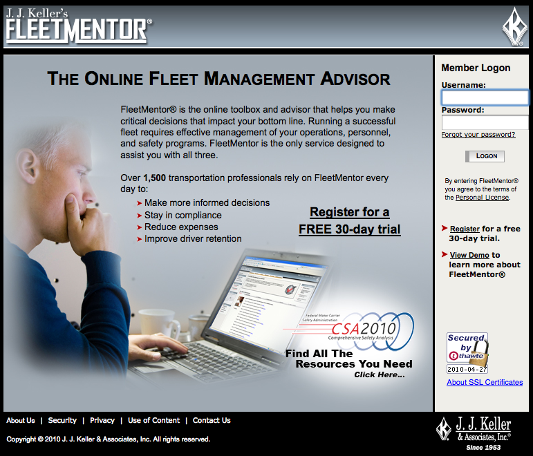 J j Keller Fleet Mentor