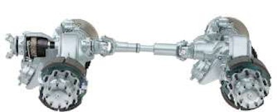 The Meritor 14X tandem drive axle is the signature component member of ArvinMeritor’s MPG Series, which is optimized for improved total lifecycle costs, including higher productivity and increased miles-per-gallon performance.