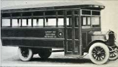CCJ included several articles in the early 1920s about passenger buses for overland and 'jitney' applications. About 25,000 buses were operating in 1921. Shown here is the 1922 Duplex Model AB Motor Bus.