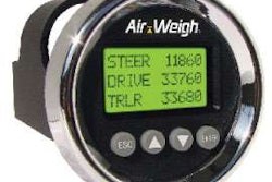 Air-Weigh’s LoadMaxx onboard scale can transmit tractor and trailer weight information from the truck to the office.