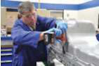 Peterbilt brought trucking journalists to its plant in Denton, Texas, to sample more than three hours of hands-on Paccar MX engine teardowns.