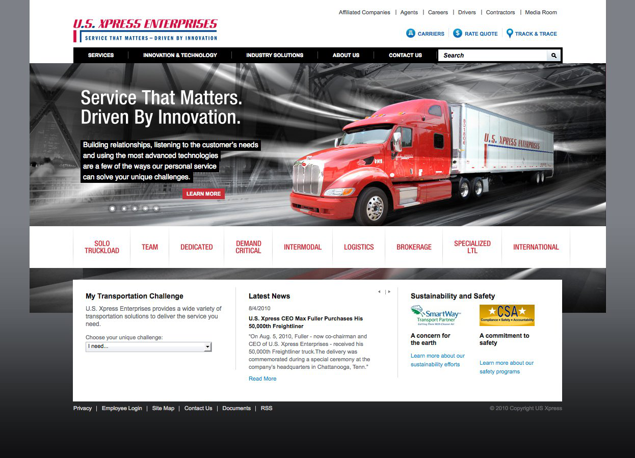 Us Xpress Website Image