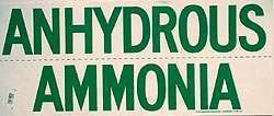 Anhydrous Ammonia Decal V5 Grn