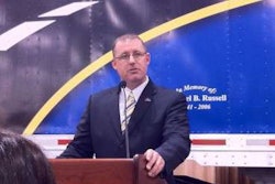 CVSA executive director Steve Keppler addresses ATA members and media to kick off Operation Safe Driver.