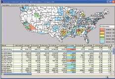 McLeod Software’s Inbound/Outbound Lane Analysis Tool helps users visualize businesses’ traffic flow to determine the origin and destination of most orders, revenue and billed miles.