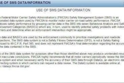 FMCSA's new disclaimer on SMS data states that the system does not represent a safety fitness determination.