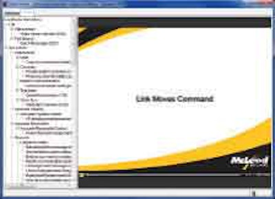 In McLeod Software’s LoadMaster and PowerBroker TMS systems, users can access a list of training videos for key functions in each screen by left-clicking a videoclip icon.