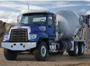 Equipped with the McNeilus 10.5-cubic-yard Bridgemaster Transit Mixer, the Freightliner 114 Severe Duty mixer allows for a 36-foot bridge.