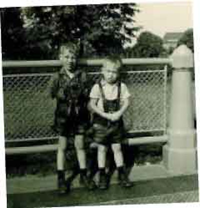 Tapp’s father was fluent in about 15 different languages, and young Carl (left) and his brother, Richard – shown here in Germany in 1961 – grew up speaking German as their first language.