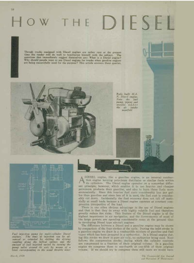 Diesel was a game-changer from the get-go when Clessie Cummins first demonstrated its effectiveness in trucking applications in 1933. CCJ immediately began a crash-course in diesel basics to get readers up to speed on the new technology.
