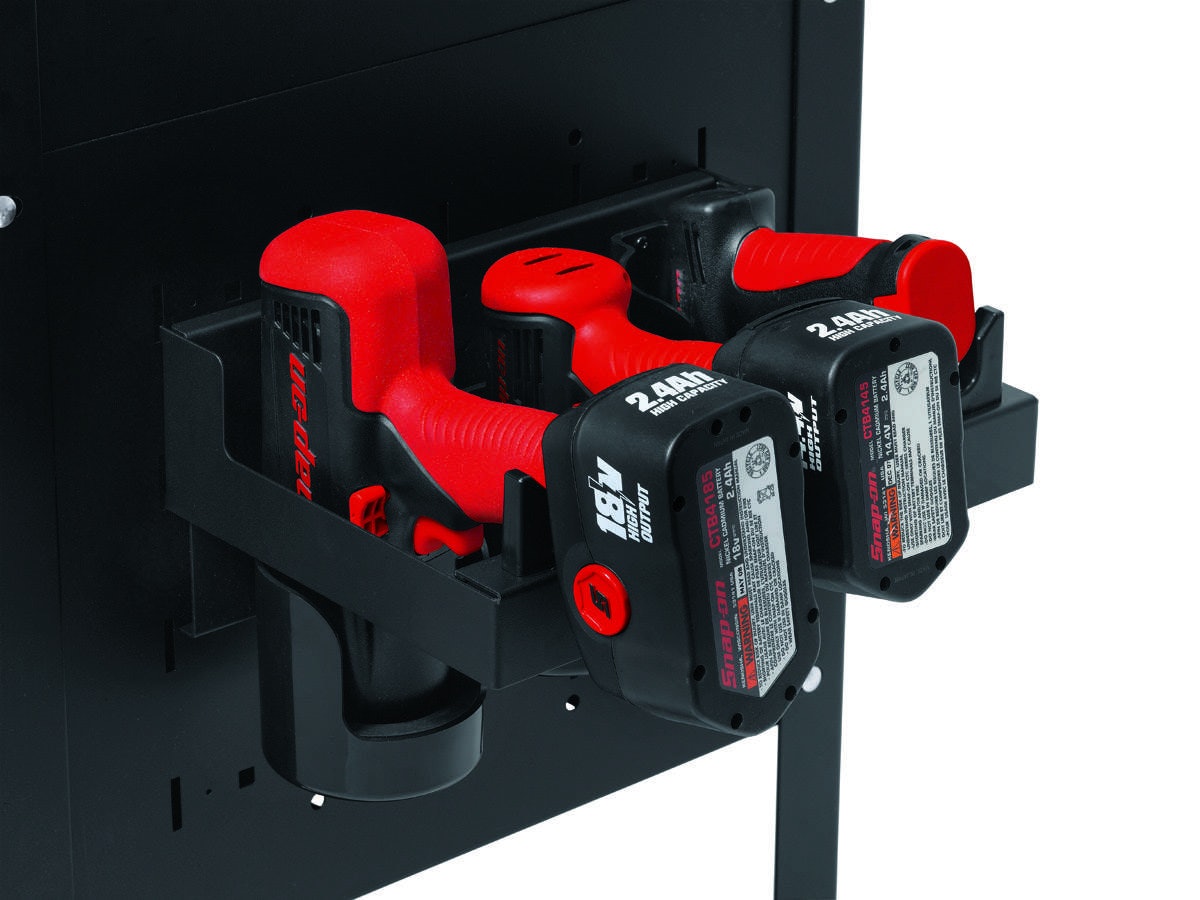 Snap on shop power tool rack
