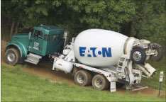 Eaton’s Ultrashift Plus automated transmission is approved for use in on- and off-road applications such as concrete mixers.