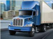 Enhancing synergy between leading-edge areas like the crown, windshield edges, mirrors and bumper with downstream effects on the tractor and trailer yields optimal performance gains for Peterbilt trucks.