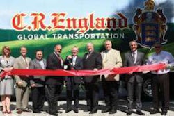 C.R. England’s ribbon-cutting celebration launched the Salt Lake City-based company’s liquefied natural gas fleet that will run from Ontario, Calif., to Las Vegas, Nev.