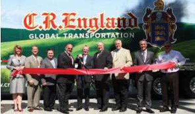 C.R. England’s ribbon-cutting celebration launched the Salt Lake City-based company’s liquefied natural gas fleet that will run from Ontario, Calif., to Las Vegas, Nev.