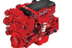 The 2010 Cummins ISX has a smaller exhaust gas recirculation system because the engine uses selective catalytic reduction.