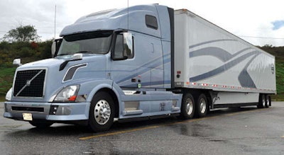 Volvo Trucks predicts fuel savings of up to $2,000 a year for each XE13-equipped VN tractor, such as this VN 670 the company used for a XE13 demonstration.