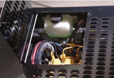 Tridako’s Power Cube APU has a service hatch to make it easier for drivers to check fluid levels during daily pretrip.