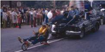 Joe Stianche graduated from Georgia Tech – but invested nearly as much time in the school’s annual Ramblin’ Wreck Homecoming Parade as he did his classwork.