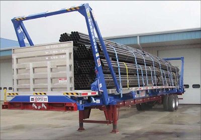 The Boyd Intermodal/Raildecks Intermodal flatbeds – which are being built by Fontaine Trailer – presently have a 44,200-pound capacity, with plans to reach 46,000 pounds as new lighter technologies come to market.