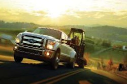Roush CleanTech’s changes to make a standard Ford F-250 run on propane include a 62-gallon fuel tank in the bed, stainless-steel fuel lines, aluminum fuel rails and related hardware.