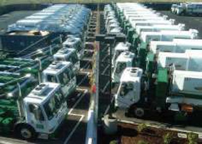 Veolia Environmental Services’ solid waste division boasts four of its own CNG fueling stations and more than 100 CNG vehicles.