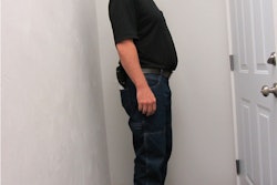 Hirschbach Motor Line's Carl Bailey's 'before' picture, weighing in at 227 pounds.