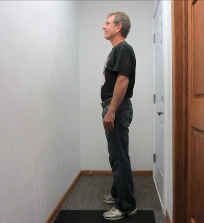 Bailey's 'after' photo. He dropped 25.8 percent of his starting body weight.