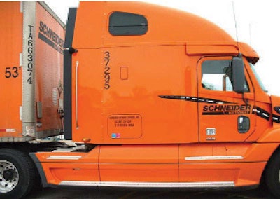 Schneider National converted its fleet to Qualcomm’s MCP200 fleet management system, which included the technology provider’s Workflow platform that prompts drivers with specific questions for work assignments.