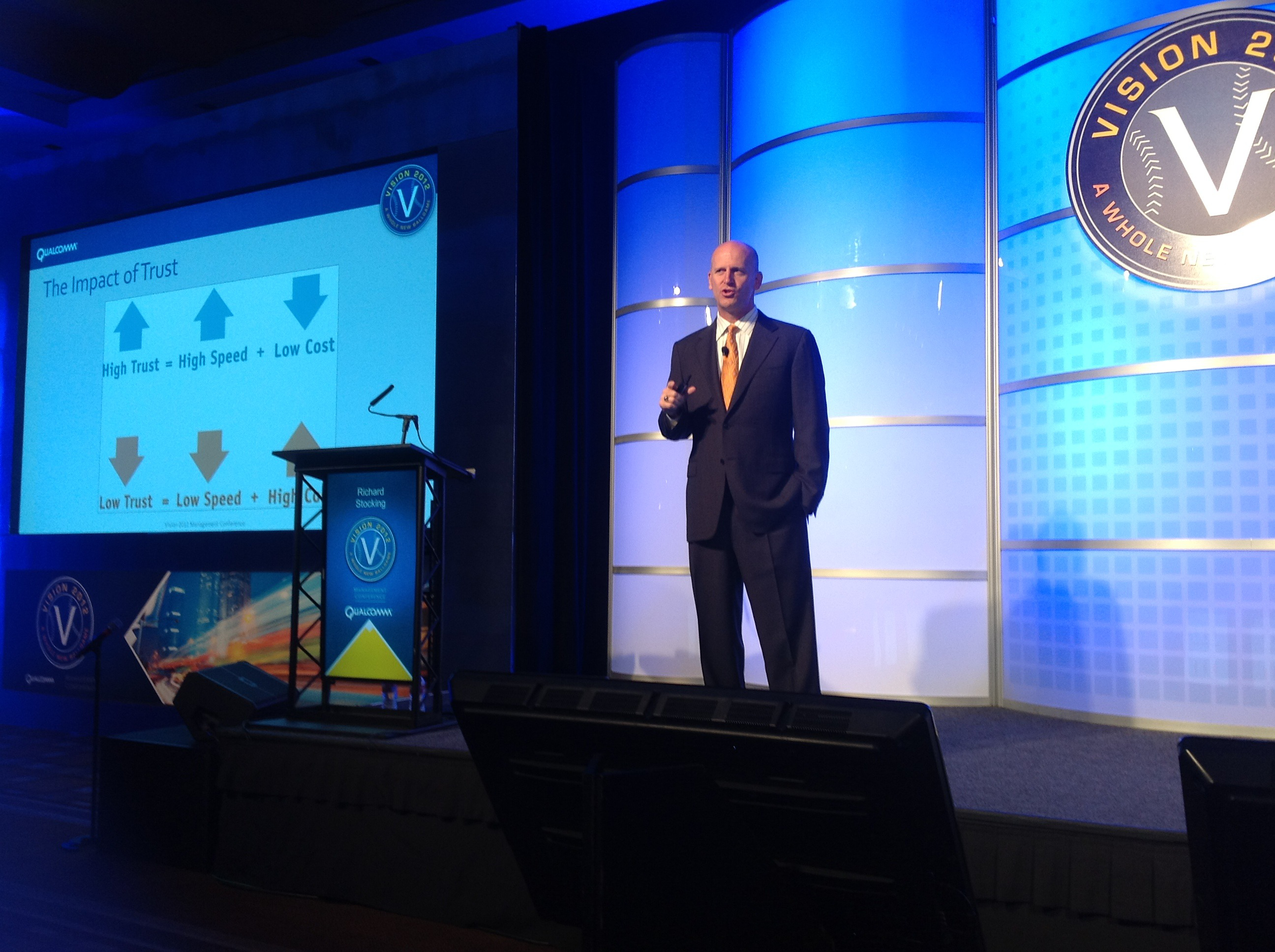 Speaker at trucking event