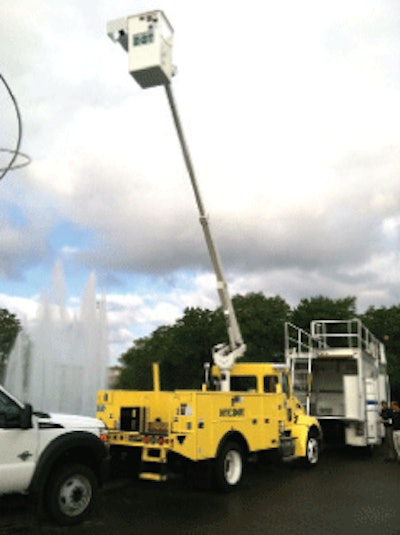 New York City is a big investor in hybrid technology such as the Eaton systems that power its Kenworth T370 bucket trucks.