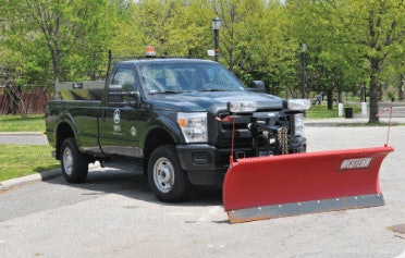 Ford F-250 gasoline pickup trucks used for heavier duties like plowing have been upgraded to models like F-350s with diesel engines.