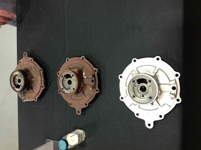 Washing is one of many steps involved in remanufacturing high-value components