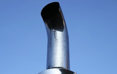 Truck exhaust stack