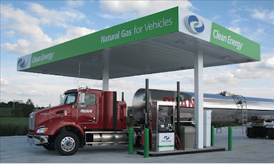 Fair Oaks Farms purchased 42 CNG tractors and subleased the milk delivery operation to Ruan Transportation.