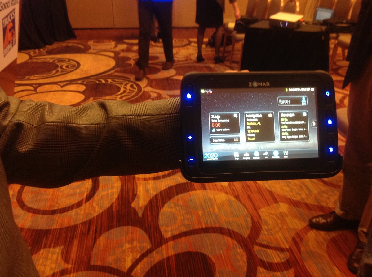 Zonar showcases driveroptimized Androidpowered tablet Commercial
