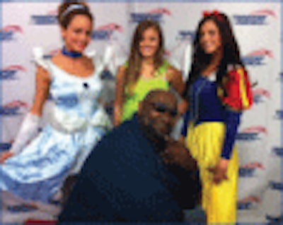 At MATS, Transport America’s team drew a crowd of attendees who had photos taken with costumed Disney characters.
