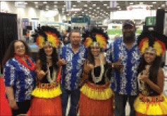 At GATS, Transport America’s recruiting team used hula dancers at its booth to promote a Hawaiian trip giveaway for anyone outside the company with a CDL.