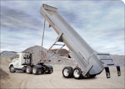 TrailKing end dumps are more likely to be found in the East, especially in confined spaces or for stockpiling aggregates in bunkers.
