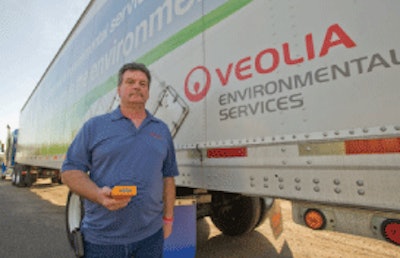Michael Bomgardner, fleet manager at Veolia’s Electronics Recycling Division, says Zonar’s pre- and post-trip inspection and remote diagnostics system helped reduce roadside service calls by 22 percent.