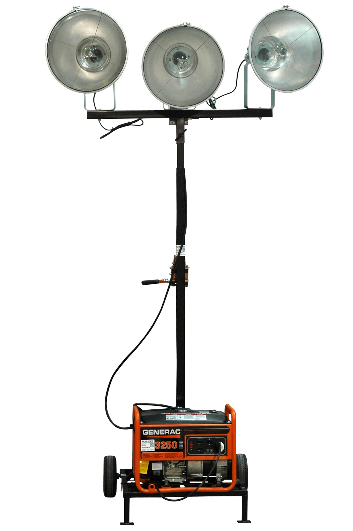 Lighting Generator Rig Larson spotlights generator-powered light tower | Commercial Carrier ...