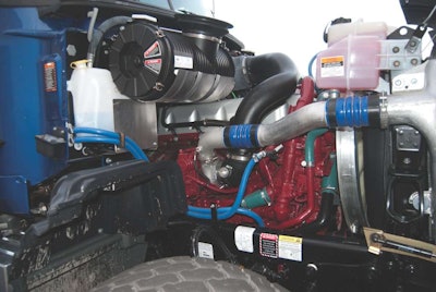 Mack engineers say the 13-liter MP8 diesel delivers ample torque and horsepower in a more compact, lightweight design. The company has championed smaller-displacement diesels for years.