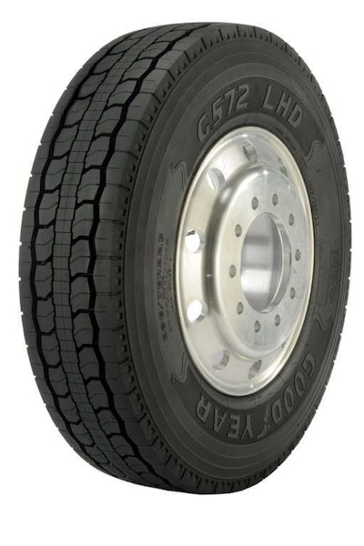 Goodyear’s G572 LHD Fuel Max retread has received U.S. Environmental Protection Agency SmartWay verification.