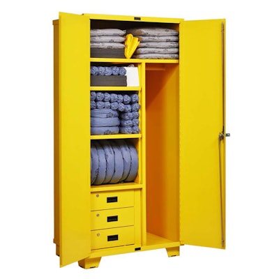 New Pig Spill Kit in a Cabinet