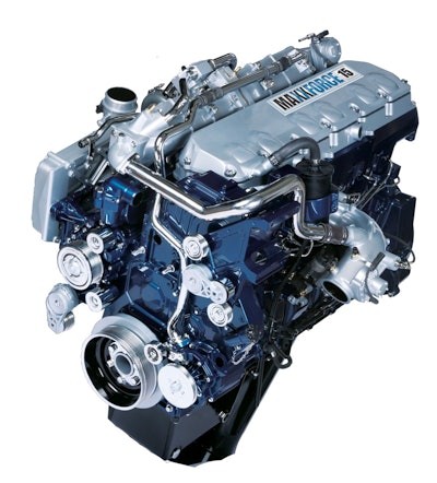 Navistar’s MaxxForce 15, one of the engines other U.S. manufacturers questioned EPA’s approval for Navistar to sell, as it didn’t meet 2010 emissions standards.