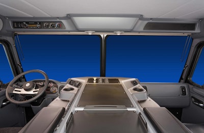 Peterbilt Model 320 interior