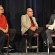 Chris Shimoda, manager of environmental policy for the California Trucking Association moderated a panel with Mark Sturdevant , fleet sales & emissions specialist for the Velocity Vehicle Group and Robert Tennies, truck sales consultant for Western Parts & Equipment, at the 2013 Fleet Executive Conference in Las Vegas.